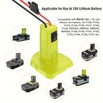 Battery Adapter Manufacturer - Power Wheels with Fuse Switch DIY Connector for Ryobi 18V Nimh/Nicd/Li-ion Battery