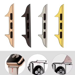 Watch Adapter Manufacturer - Latest 14mm 16mm 18mm 20mm 22mm Metal Connector Stainless Steel for Apple Watch 41mm 40mm 38mm