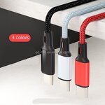 USB Cable Manufacturer - 3A 20V Nylon Braided PD 60W Type C to C Fast Charging Data for Samsung iPhone 17