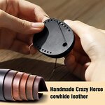 AirTag Case Manufacturer - New Design 2025 Handmade Retro Genuine Leather Holder with Keychain Protective