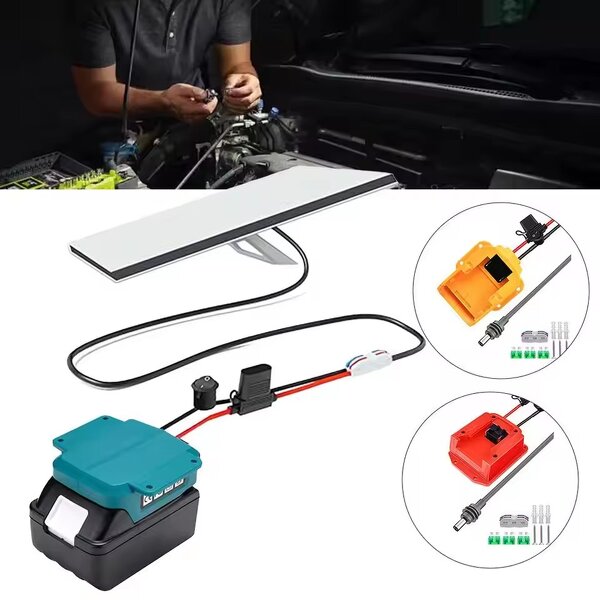 Battery Adapter Manufacturer - Wholesale Starlink Mini Power Adapter with Switch Fuse for Makita Milwaukee Dewalt 18V