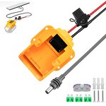 Battery Adapter Manufacturer - New Design for Starlink Mini DC Cable Switch with Fuses for Makita Milwaukee Dewalt