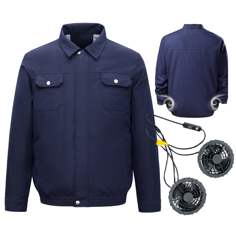Cooling Jacket Manufacturer - Men Outdoor Smart Heatstroke Prevention Workwear Fan Worker Protection Air Conditioning for Summer