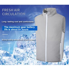 Cooling Vest Manufacturer - 2025 NEW Outdoor Sports Camping Breathable Sleeveless Fan Air Conditioning for Women Men