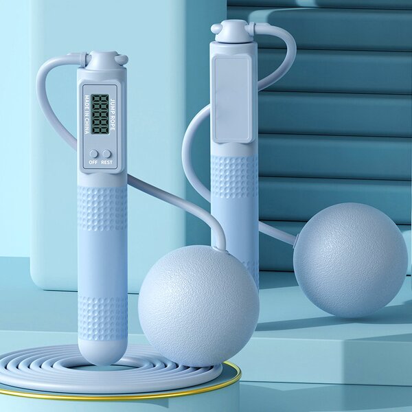 Skipping Rope Manufacturer - Adult Sports Dual-use Alloy Wire Cordless Beaded Intelligent Counting Speed Smart for Fitness