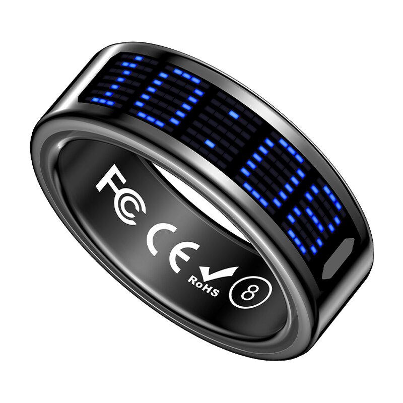 Smart Ring Manufacturer - Newest SR16 Display Finger Control Touch Screen Health IP68 Waterproof for Men Women