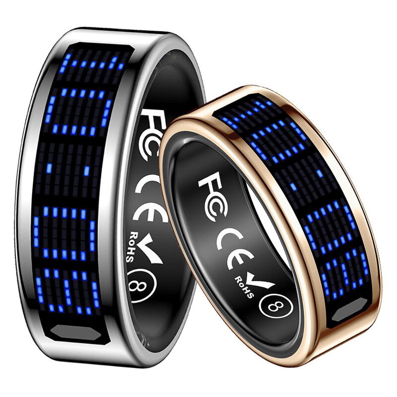 Smart Ring Manufacturer - 2025 New SR16 with Display Screen Heart Rate Steps Sports Fitness Finger Ring