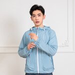 Cooling Vest Manufacturer - Summer Smart Clothing Air Conditioned Outdoor Work Jacket Coat with 2 Fans