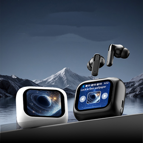 Earphones Manufacturer - LED Full Color Touch Screen BY09 BT5.4 Music Playback HiFi Sound Gaming Headphones