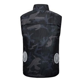 Cooling Vest Manufacturer - High Quality Summer Air Conditioned 3 Speed Control Sleeveless Worker With Fan