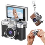 Digital Camera Manufacturer - Portable Retro Mini Keychain Flip Screen Selfie Vlogging Small CCD for Photography