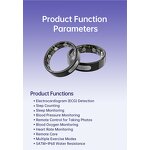 Smart Ring Manufacturer - H10 App Control Heart Rate/Blood Oxygen 5ATM Waterproof Fitness ECG Smart Rings