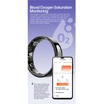 Smart Ring Manufacturer - Fashion Fitness Finger 5ATM Waterproof Heart Rate Blood Pressure Sleep ECG H10 for Men Women