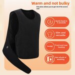 Heated Vest Manufacturer - Hot Selling Battery Electric Jackets Warmth Fast Heating USB Chargeable for Winter Men