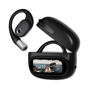 Open-Ear Sport Earphones Manufacturer - OWS Mini BT 5.4 Touch Screen IPX5 Digital Display for Music Gaming