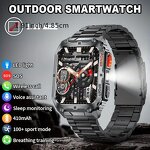 Smart Watch Manufacturer - HD AMOLED Unisex Metal Sports Fitness Chronograph IP68 Waterproof Call Reminder Alarm Clock