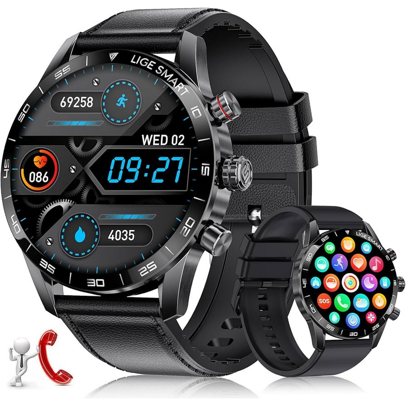 Smart Watch Manufacturer - Men Women's Motion Detection Full Touch HD AMOLED BT Call & Heart Rate Chronograph