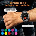 Men's Smart Watch Manufacturer - HD AMOLED Screen Waterproof Heart Rate Chronograph Call Answering Durable Metal