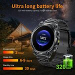 Men's Smart Watch Manufacturer - HD AMOLED Screen Waterproof Heart Rate Chronograph Call Answering Durable Metal