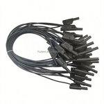 Test Cable Manufacturer - 4MM Banana 0.5M 14AWG Black/Red DCC Power Line