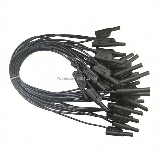 Test Cable Manufacturer - 4MM Banana 0.5M 14AWG Black/Red DCC Power Line