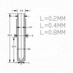 3D Printer Nozzle - Multi-nozzle Integrated Throat 0.4MM Lower Thread Copper