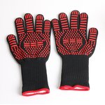 BBQ Gloves Manufacturer - CE EN407 EN388 Heat Protection Grilling 800 Silicone for Barbacoa