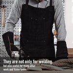 Welding Work Apron Manufacturer - SWELDER 2025 New Heat Flame-Resistant Heavy Duty Leather with 6 Pockets