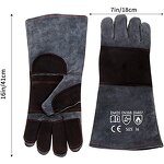 Animal Handling Gloves Manufacturer - Swelder Anti-Bite Kevlar Reinforced Leather for Dog Cat Falcon Reptile Snake