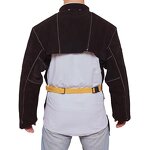 Welder Coat Jacket Manufacturer - Swelder Premium Safety Heat Flame Resistant Cowhide Leather Black with Sleeve