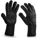 BBQ Grill Gloves Manufacturer - Swelder 932F Silicone Cotton Luvas De Grill Heat Resistant