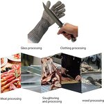Cut Resistant Gloves Manufacturer - Sunshine 36CM Arm Protection Sleeves Level 9 316L Stainless Steel