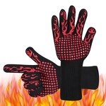 BBQ Gloves Manufacturer - SUNSHINE Grillhandschuhe Customized 1472F Barbecue Oven Slip Silicone Heat Resistant