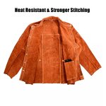 Welding Jackets Manufacturer - Swelder Premium Heavy Duty Flame-Resistant Split Cowhide Durable Work Coat