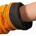 Welding Glove Manufacturer - Swelder 13inch Economic Yellow Cowhide Leather Heat Resistant with Liner