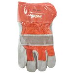 Work Glove Manufacturer - Swelder Hot Sale 10.5 Inch Red Split Cow Leather Full Palm Rigger Welding