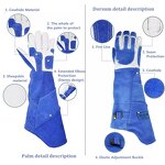 Animal Handling Gloves Manufacturer - Swelder 23inch Premium Dog Train Anti Bite Guanti