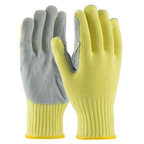 Heat Proof Gloves Manufacturer - Swelder Thumb Crotch Fire Flame Retardant Aramid and Leather