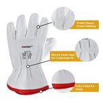 Work Gloves Manufacturer - Swelder 2024 Economic CE 10inch Grain Goatskin Leather for Driving Garden