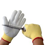 Heat Proof Gloves Manufacturer - Swelder Thumb Crotch Fire Flame Retardant Aramid and Leather