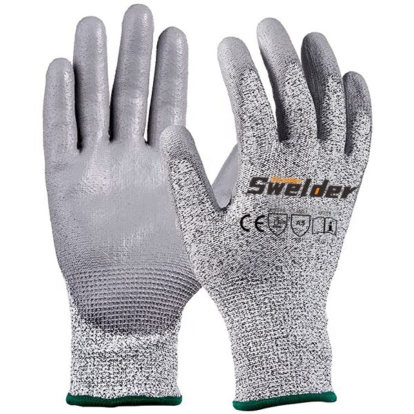 Cut Resistant Gloves Manufacturer - SUNSHINE HPPE En388 Glass Garden Protective Level 5 PU Coated Construction