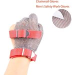 Cut Resistant Glove Manufacturer - SUNSHINE Factory 316L Stainless Wire 3 Fingers Chainmail for Meat Industrial