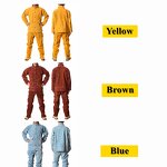Welding Cloth Overall Manufacturer - Swelder 2025 Premium Brown Flame-Resistant Cow Leather Jacket and Pant