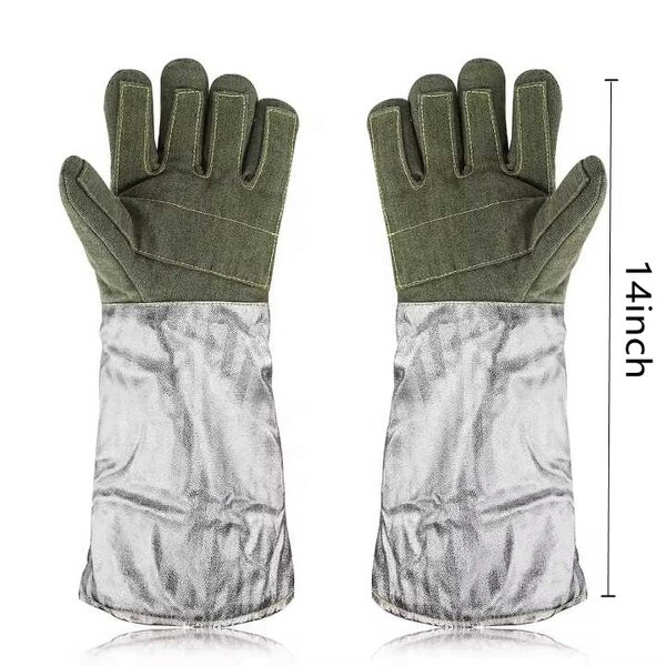 High Temperature Gloves Manufacturer - Swelder Extremely Resistant to 1000°C Carbon Fiber Aluminum Foil for Metallurgy