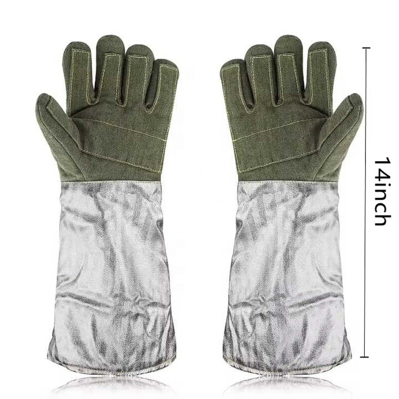 High Temperature Gloves Manufacturer - Swelder Extremely Resistant to 1000°C Carbon Fiber Aluminum Foil for Metallurgy