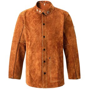 Welding Jackets Manufacturer - Swelder Premium Heavy Duty Flame-Resistant Split Cowhide Durable Work Coat