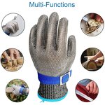 Cut Resistant Gloves Manufacturer - Level 9 Durable Rustproof Stainless Steel Mesh Metal Wire