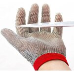 Cut Resistant Gloves Manufacturer - SUNSHINE 316L S M L XL Level 9 Stainless Chainmail for Meat Cutting