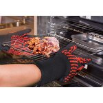 BBQ Gloves Manufacturer - Swelder CE Customized 932F 1472F Barbecue Oven Slip Silicone Heat Resistant