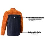 Welding Jacket Manufacturer - Swelder Premium Heavy Duty Split Cowhide Leather Flame-Resistant for Stick Welding